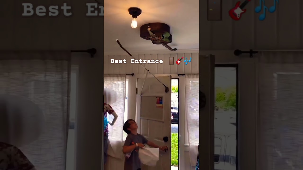 Best Entrance 🚪🎸🎶 #awesomeinventions #guitar #door #entrancedoor #music #shortsfeed