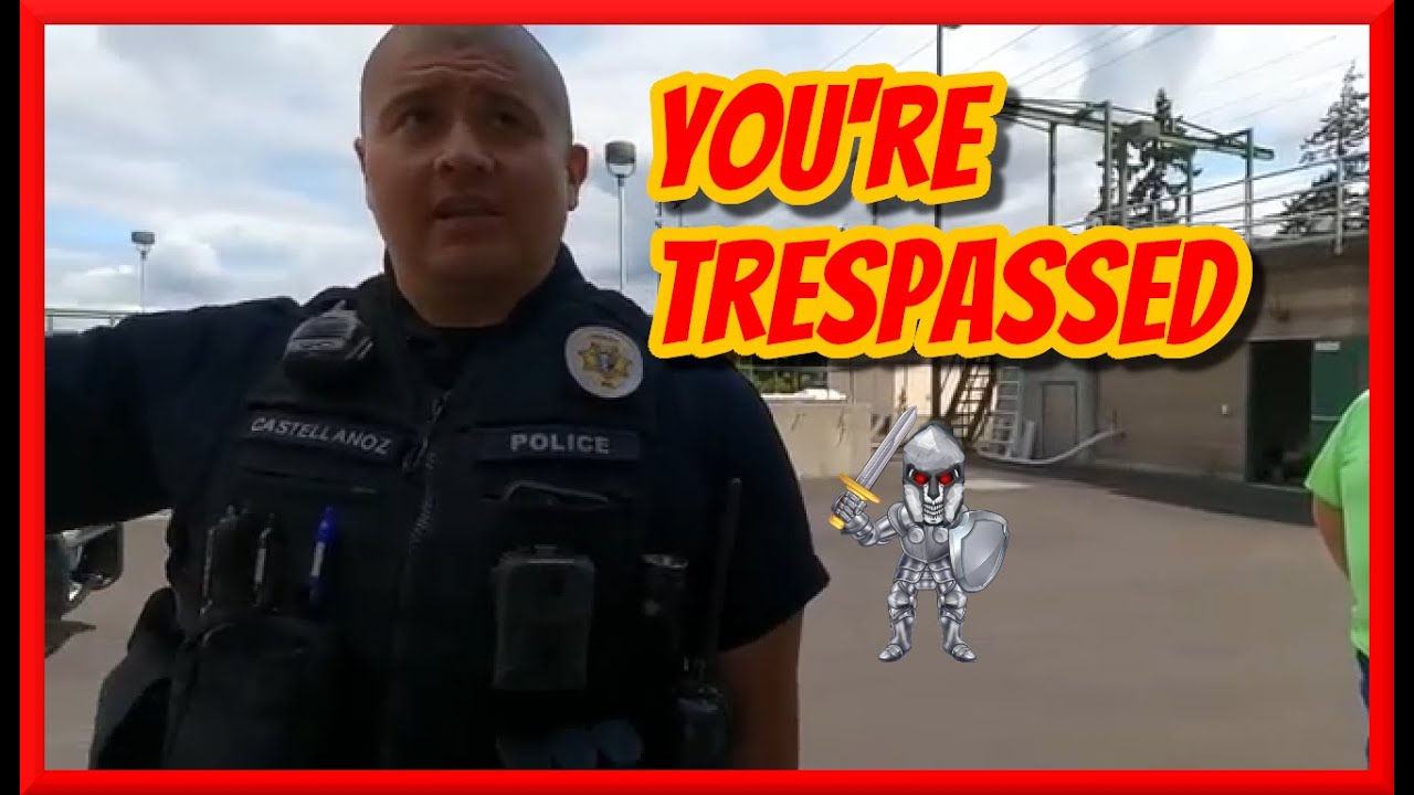 Moronic Frauditor Thinks a Water Treatment Plant is His Until He is Trespassed