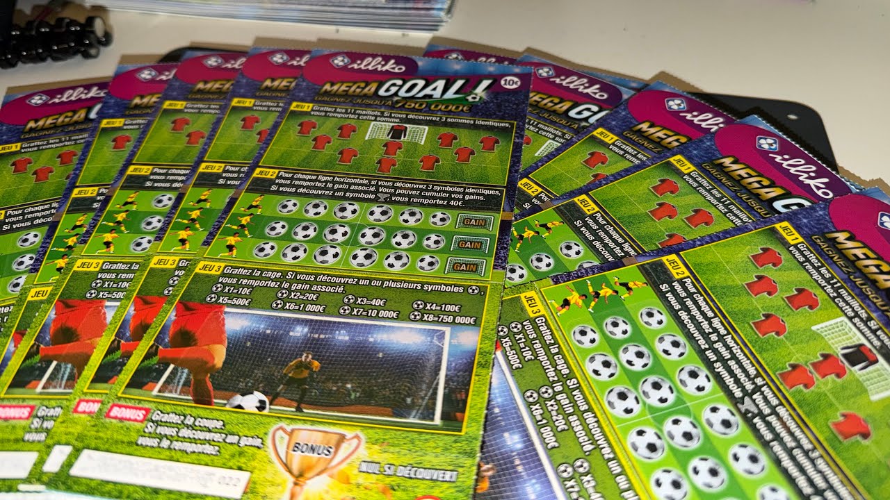 JE GRATTE 100€ DE MEGA GOAL⚽️ (record sur ce ticket)🏆