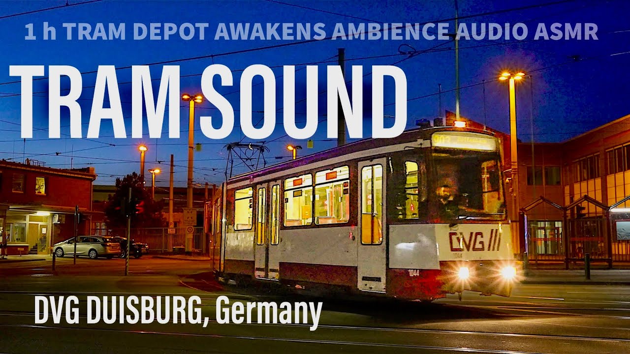 🇩🇪 1h DVG TRAM DEPOT sound 🚋 Stadtbahn U79 Duisburg   Straßenbahn  Ambience ASMR @DVG_Duisburg
