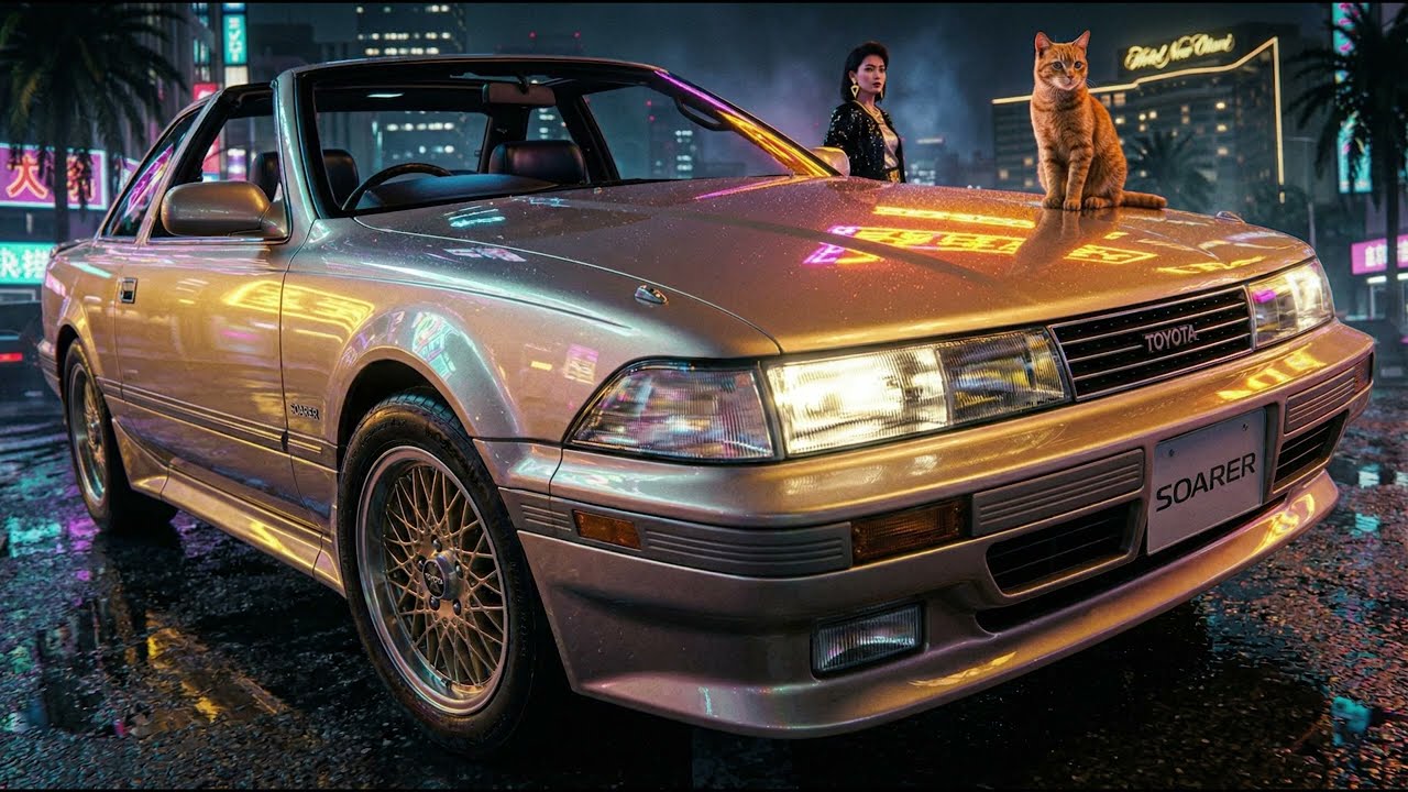 【Neon Gold Night】Soarer Aerocabin Bubble City Pop Instrumental/トヨタ ソアラ エアロキャビンでドライブ