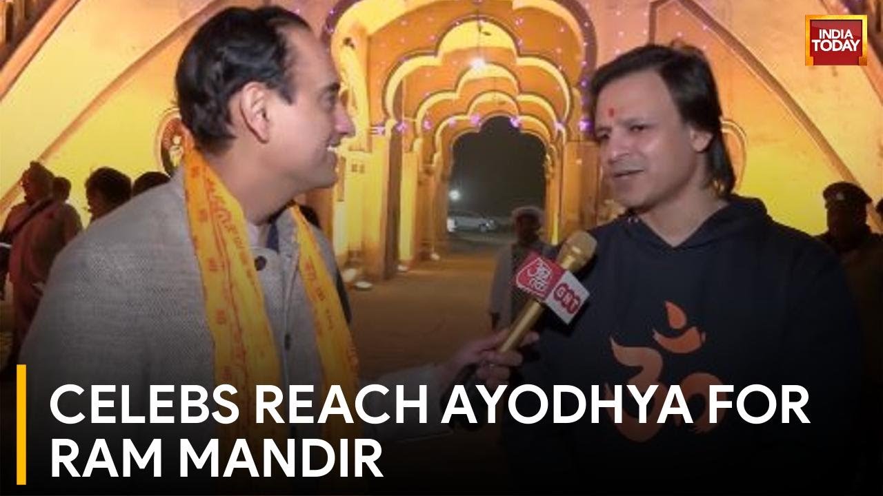 Prasoon Joshi, Hema Malini, Vivek Oberoi In Ayodhya Ahead Of Ram Mandir Ceremony