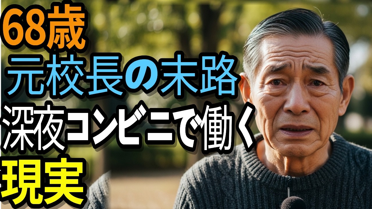 70歳、年金月23万 元小学校校長、政府の高齢者雇用政策を信じて退職金700万円失いました |コンビニ深夜バイトの悲惨な現実 | 老後破産| 老後の年金