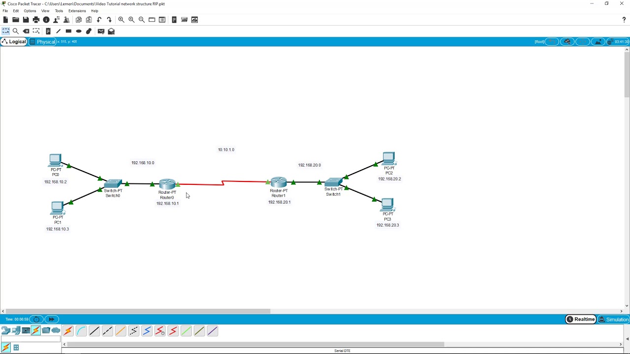 Cisco Packet Tracer RIP tutorial for Beginners