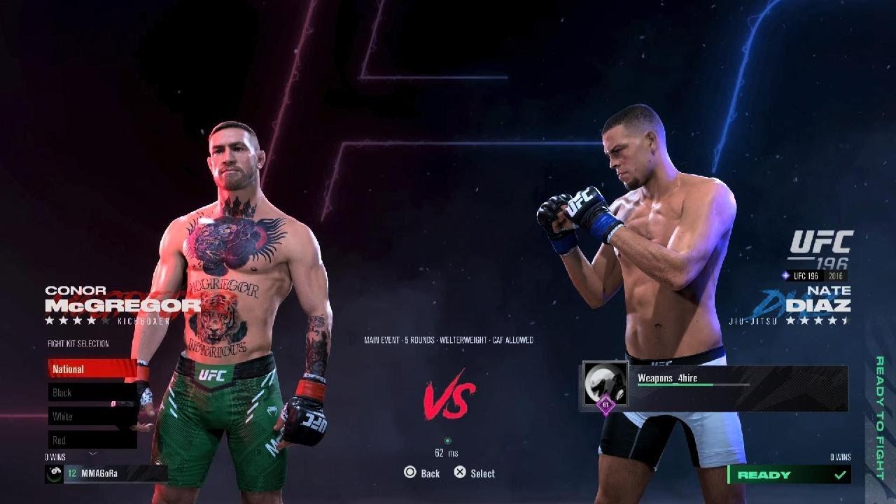 Connor Mcgregor VS Nate Diaz 3(UFC5 Online Sim)