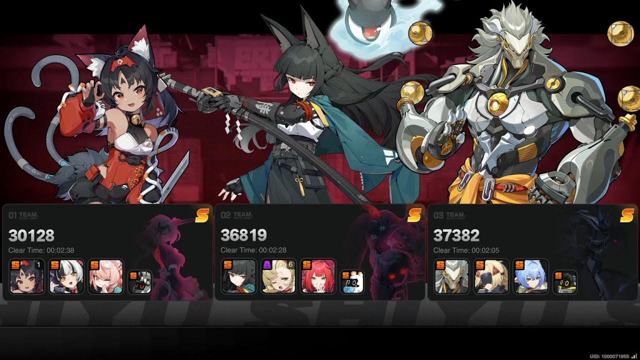 ZZZ - 2.5's 3rd Shiyu Defense - S+ Clear - Nekomata / Miyabi & Piper / Banyue