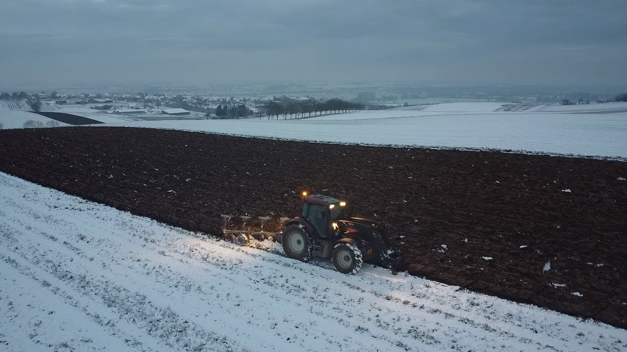 Valtra N135 & Rabe | Labour D'Hiver !