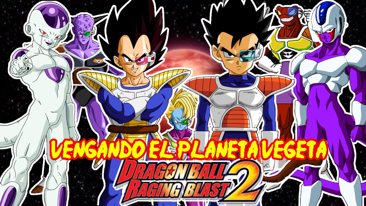 Dragon Ball Raging Blast 2 : Vegeta Y Tarble VS Freezer Cooler y Comando VENGANDO EL PLANETA VEGETA