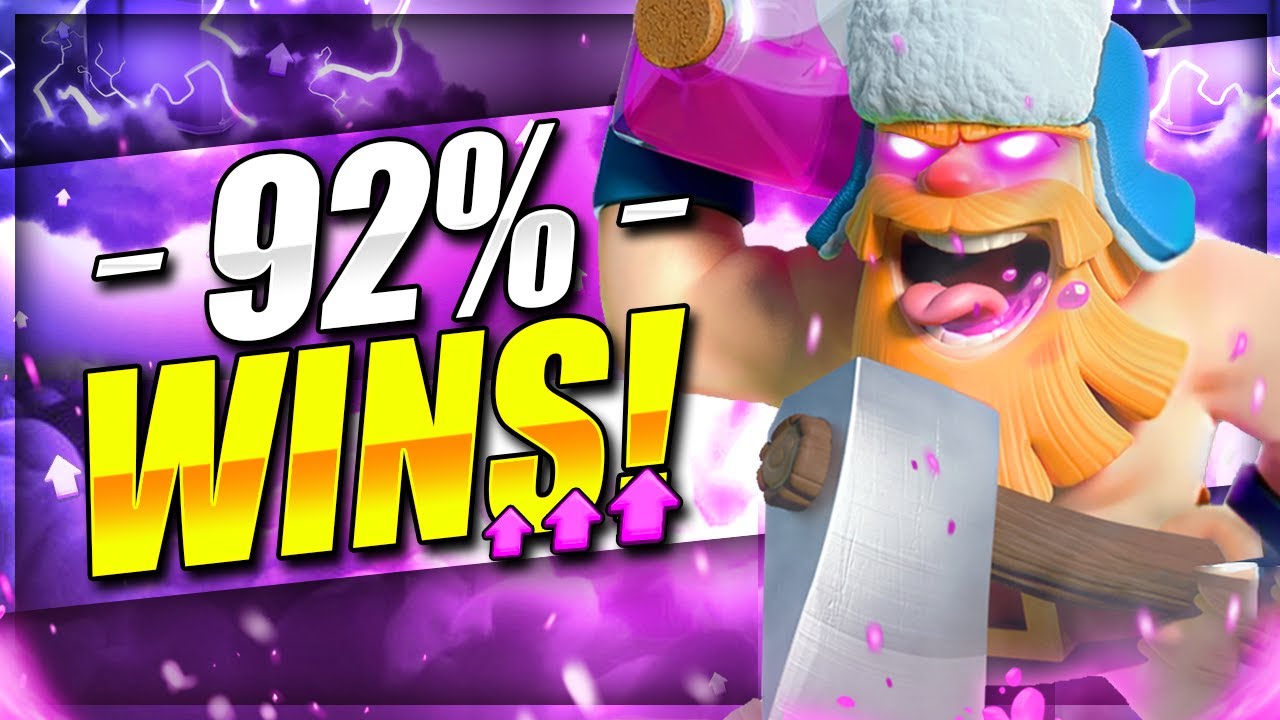 THIS IS TOO EASY!! BEST LUMBERJACK BALLOON DECK IN CLASH ROYALE!!