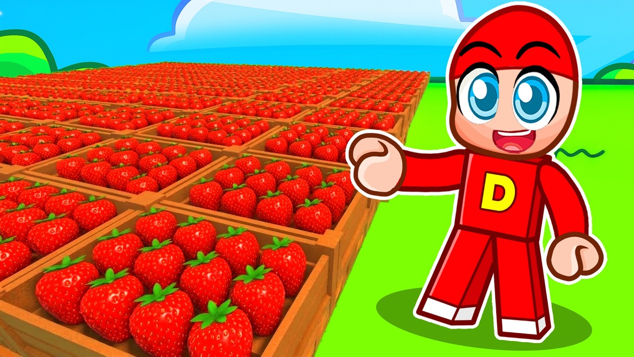 Jeg Solgte 437.521 Jordbær i Roblox!