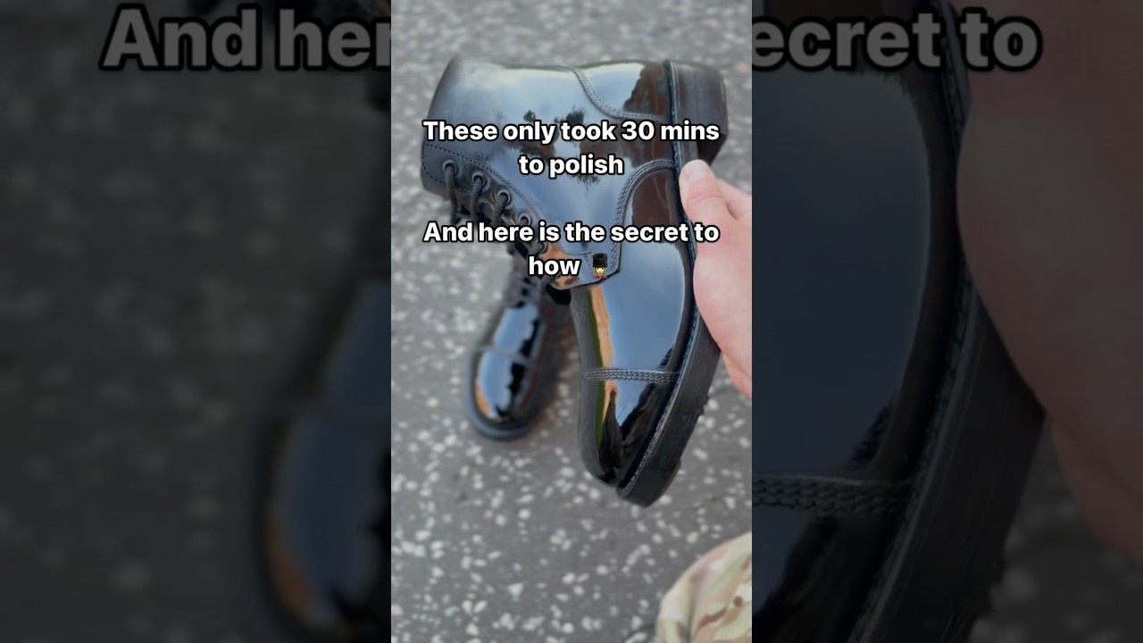 Getting the best Mirror Shined boots ever 😀 #mirrorshine #shineshine #asmr #shoes