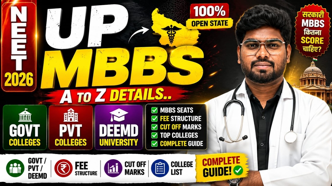 Uttar Pradesh Top Private Medical Colleges 2026 | 250&ndash;550 Marks Best Options