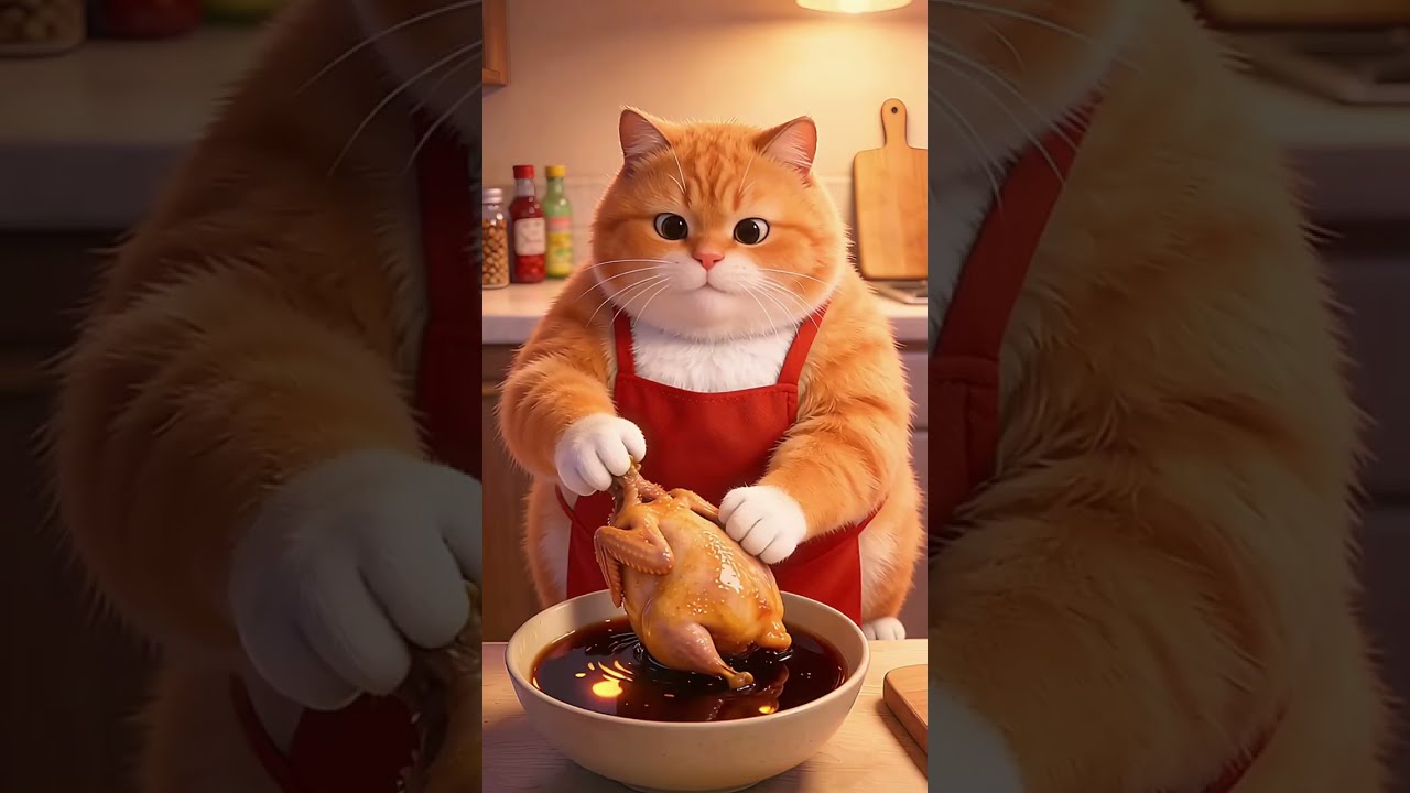 Love at First Sight? Why is Fat Orange Acting So Weird Today!| AI Cat Comedy