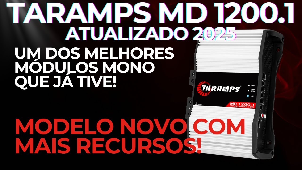 UNBOXING NOVO TARAMPS MD 1200.1 MODULO AMPLIFICADOR 2025