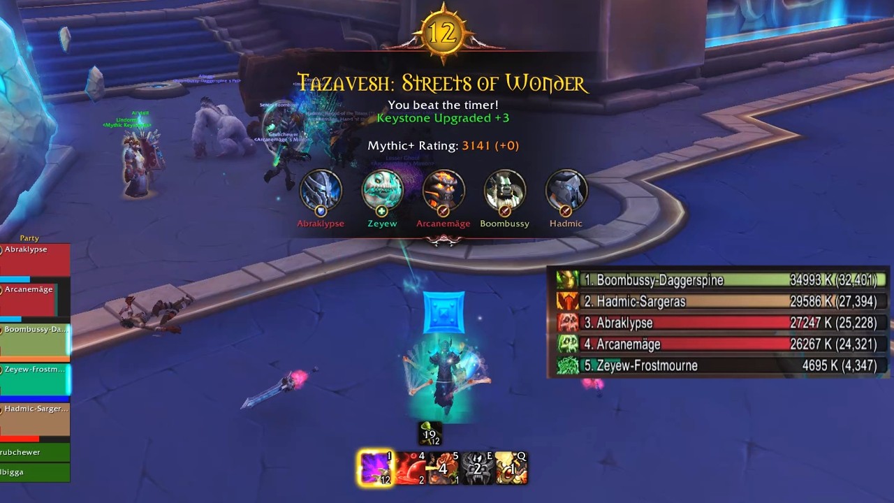 Blood DK Deathbringer DESTROYS Tazavesh: Streets +12 (Timed +3!) Midnight Pre Patch 167 Ilvl