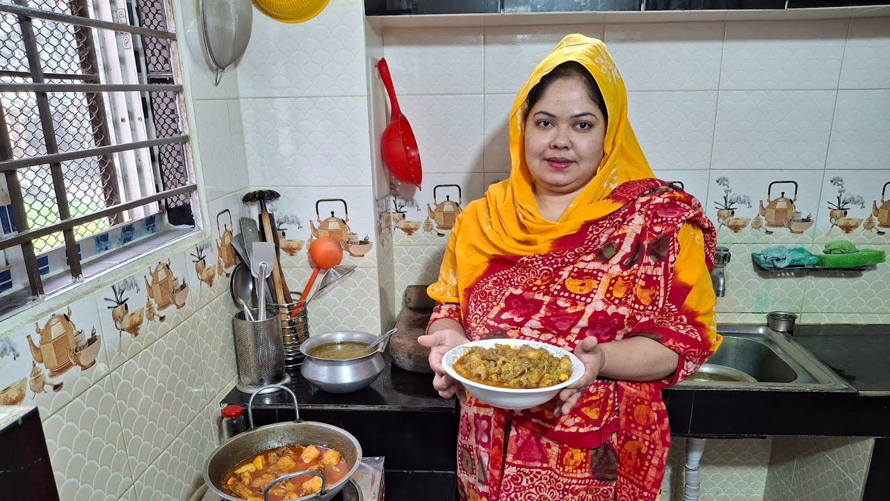 মুরগীর গিলা কলিজা পা পাখনা চামড়া দিয়ে বাধাকপি রান্না করলাম। 