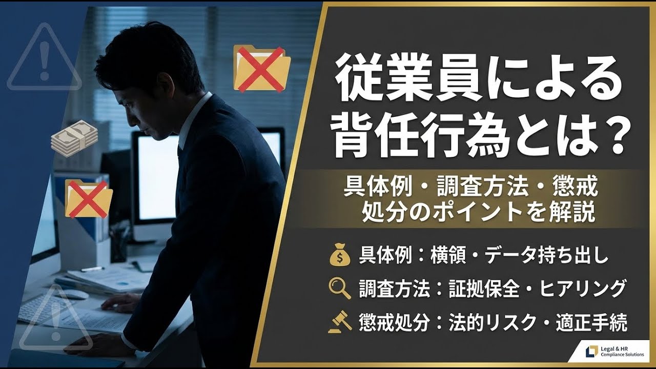 従業員による背任行為とは？