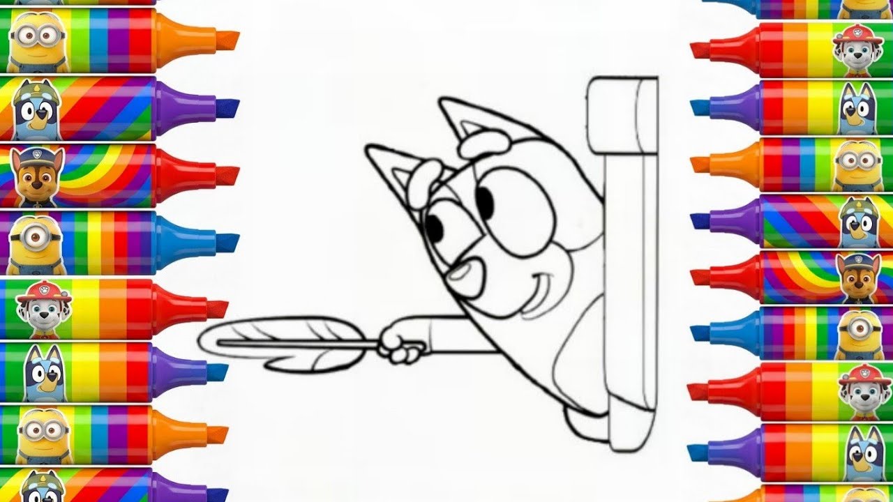 Bluey Drawing Easy Step By Step | Drawing For Kids