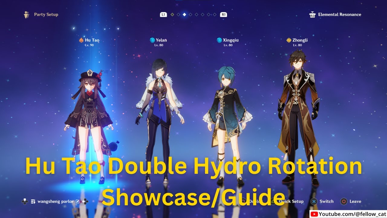 Hu Tao Double Hydro Rotation | Showcase Guide | Genshin Impact