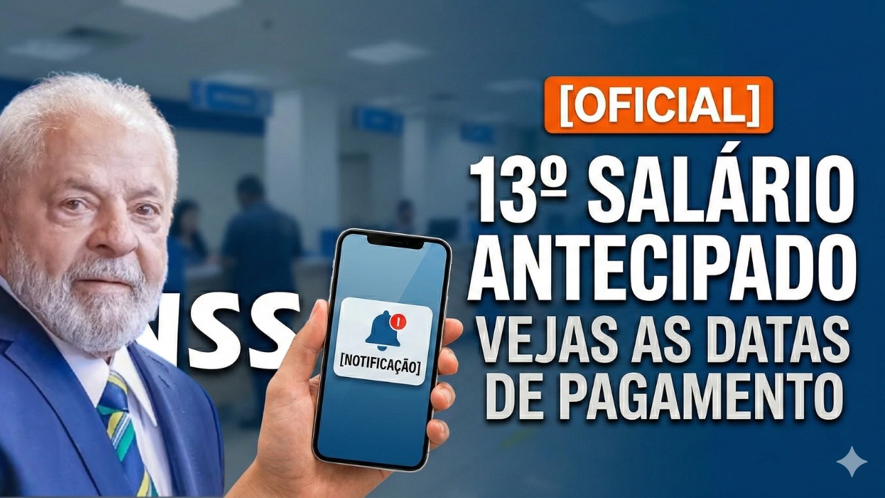 GOVERNO VAI ANTECIPAR 13&ordm; SAL&Aacute;RIO DOS APOSENTADOS EM 2026- VEJA AS DATAS DE PAGAMENTO DO 13&ordm;