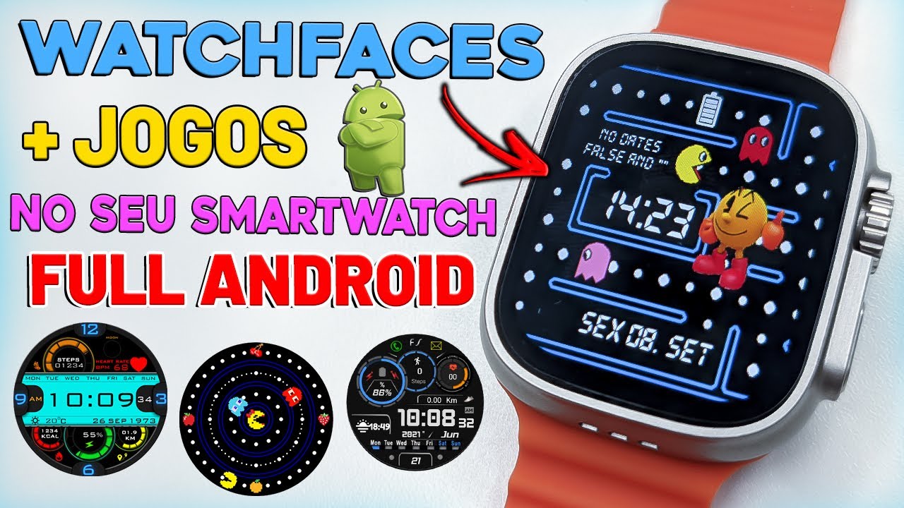 COMO INSTALAR NOVAS WATCH FACES EM SMARTWATCHES ANDROID COM UNIVERSAL LAUNCHER E CLOCKSKIN TRANSFER
