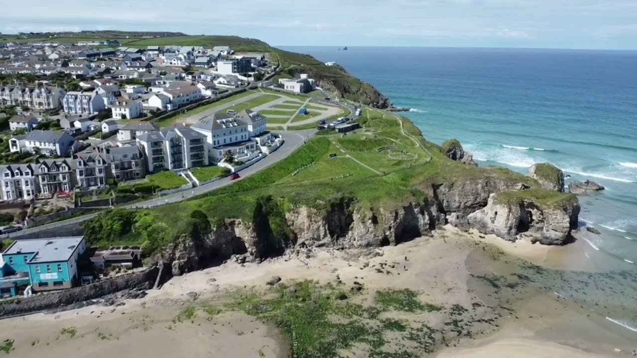Perranporth dji drone flight 2025
