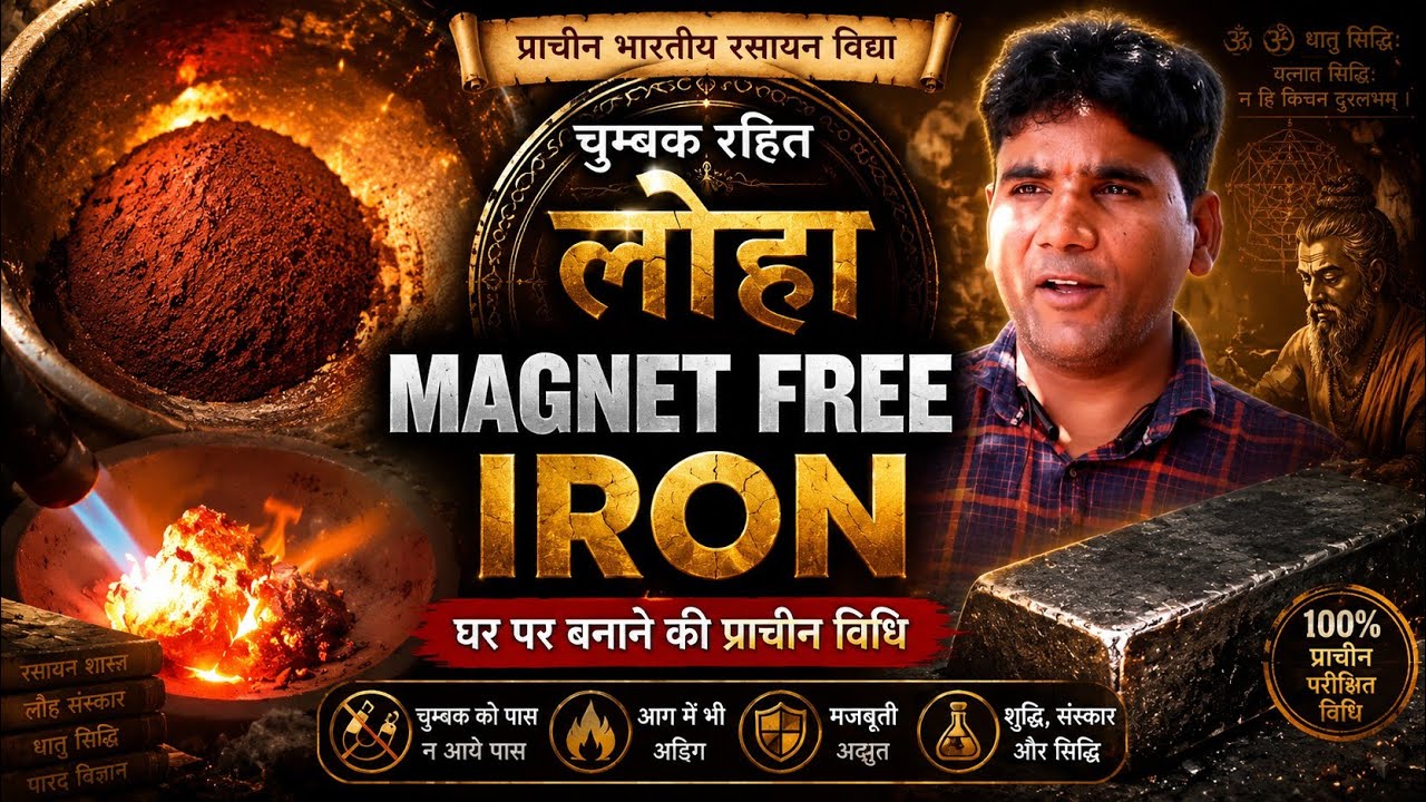 Megnet Less Iron Marking Process ।।लोहे को मैगनेट फ्री कैसे करें ।।Non Magnetic Soft Iron Experiment