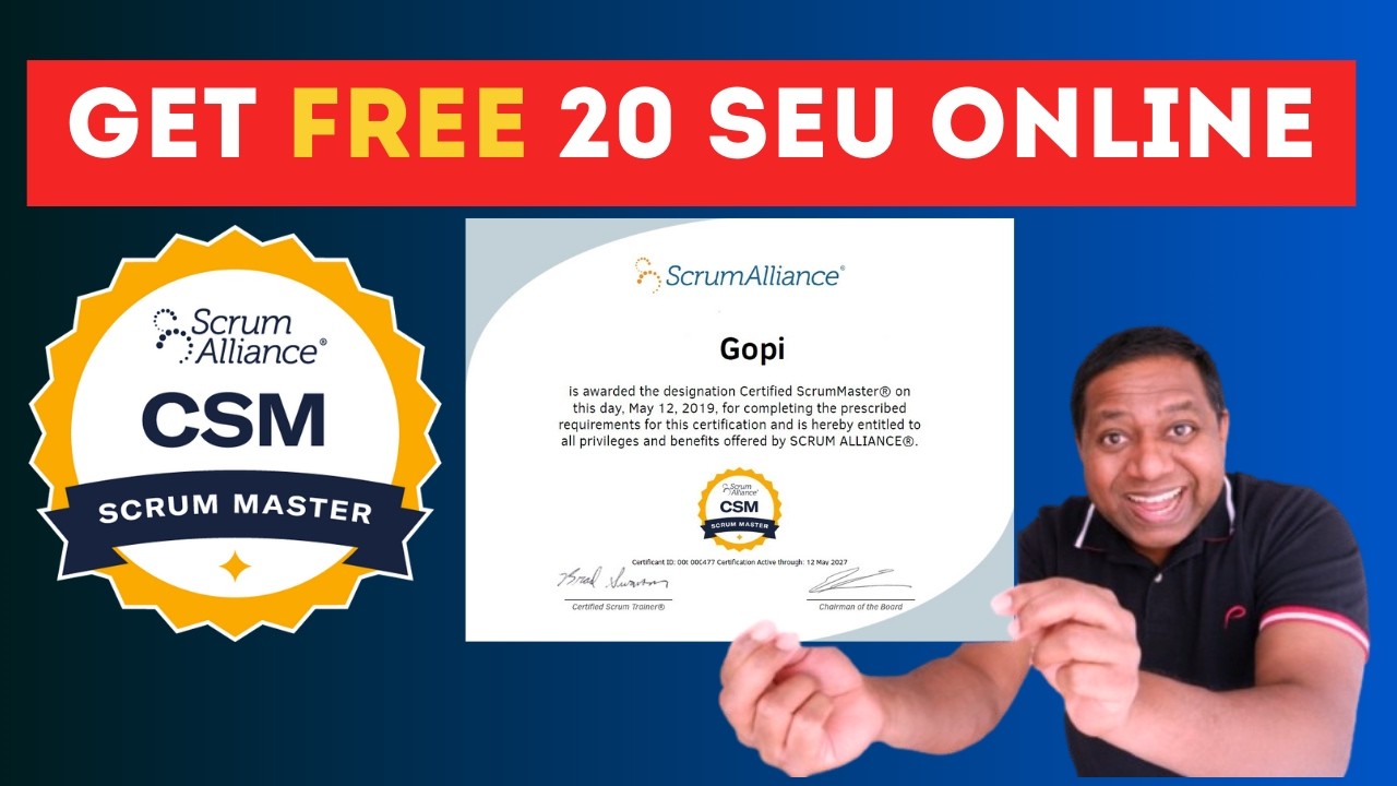 САМЫЙ ПРОСТОЙ способ получить 20 кредитов SEU для сертификации по Scrum!