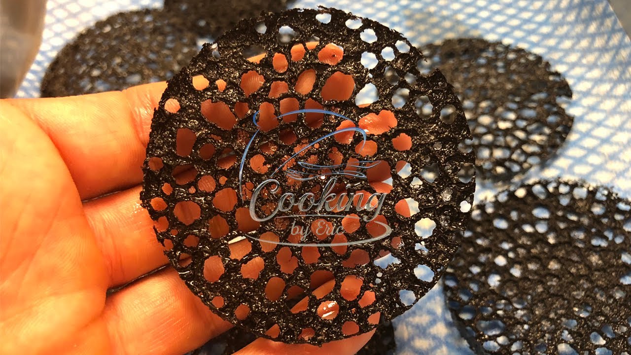 How to make perfect Coral Tuile | Garnish | Lace Tuiles | Squid Ink Tuile | 擺飾 | 西餐擺盤 | 法式擺盤