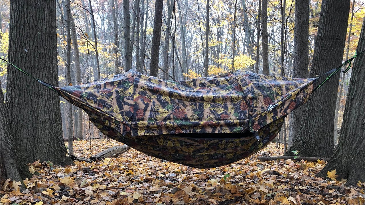 Палатка-гамак Night Cat Camping с пододеяльником, москитной сеткой и тентом от дождя