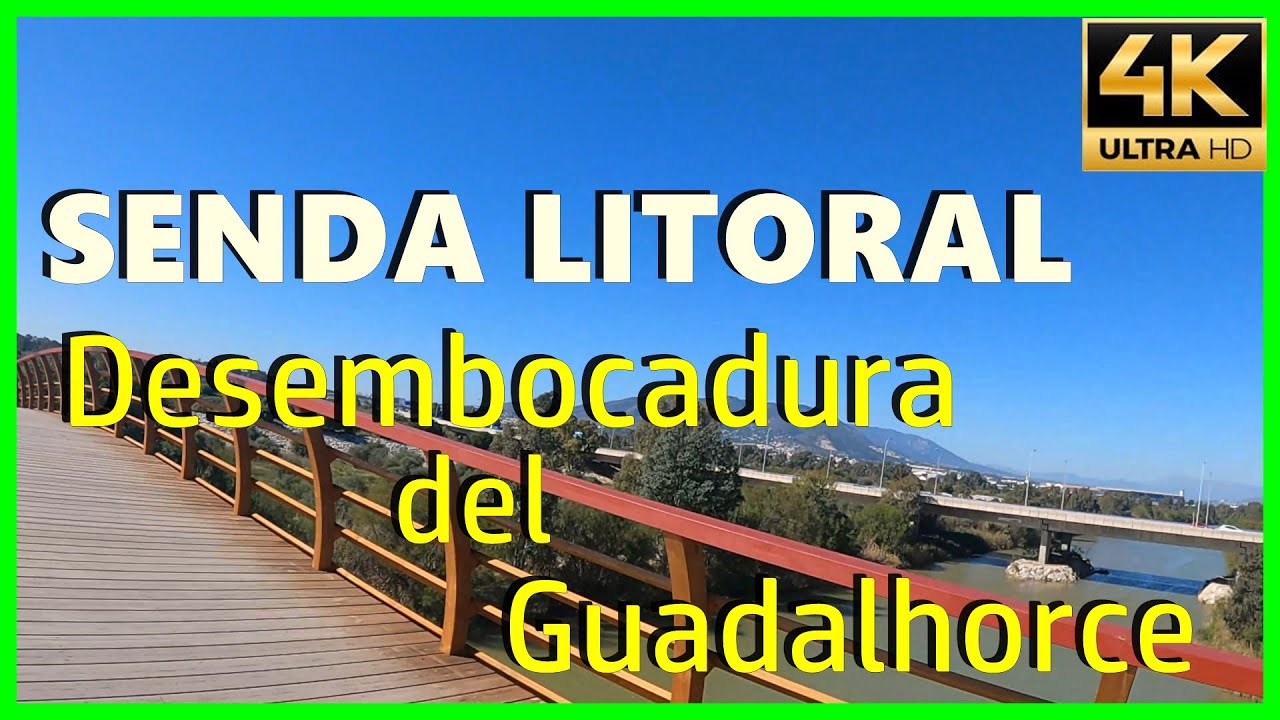 Senda Litoral desembocadura del Guadalhorce PARAJE NATURAL senderismo Málaga [4K] 🌄 Ruta en bici