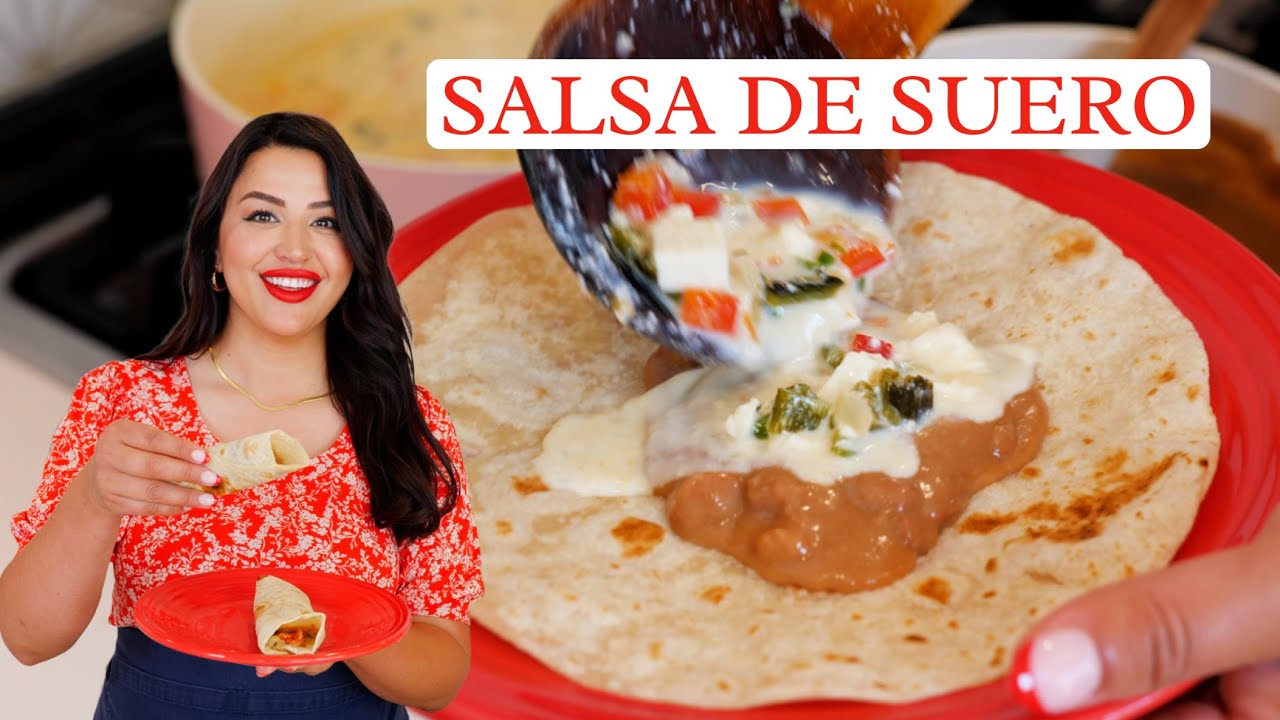 Salsa BLANCA is made After a Queso fresco recipe, Perfect WHEY to make Protein BURRITOS