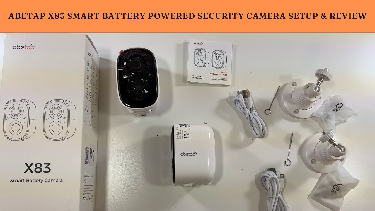 Abetap X83 Smart Battery Powered Security Camera Setup & Review