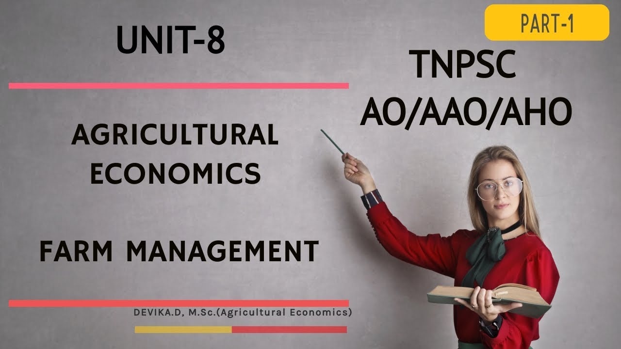 Farm Management Part 1 | Agricultural Economics | Self preparation |