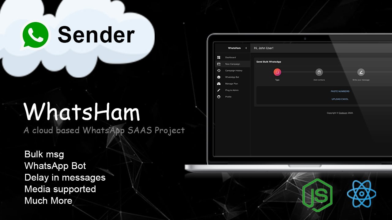 WhatsHam - A cloud based WhatsApp bot system [Source Code]