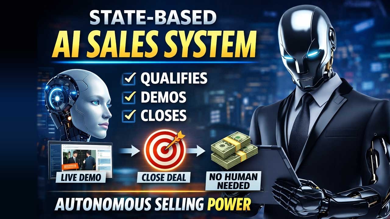 State-Based Self-Selling AI Assistant | Autonomous Sales Engine That Qualifies, Demos & Closes