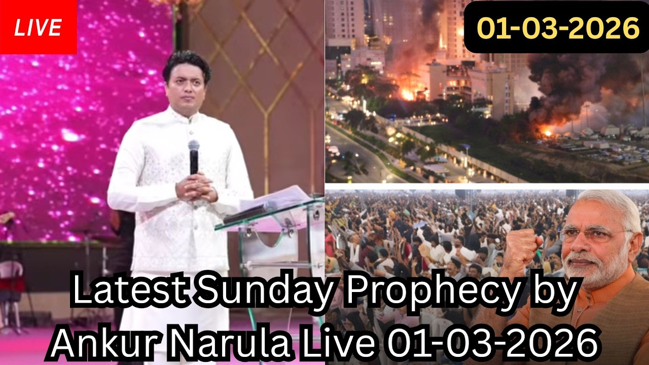 LIVE Sunday Prophecy 01-03-2026 | Ankur Narula Latest Prophetic Sermon | Your Victory Is Confirmed