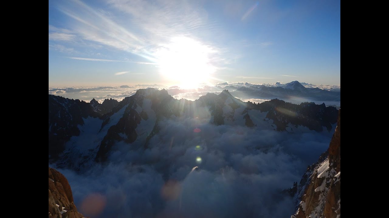 aiguille verte, grande rocheuse e aiguille du jardin per il couloir sud armand charlet