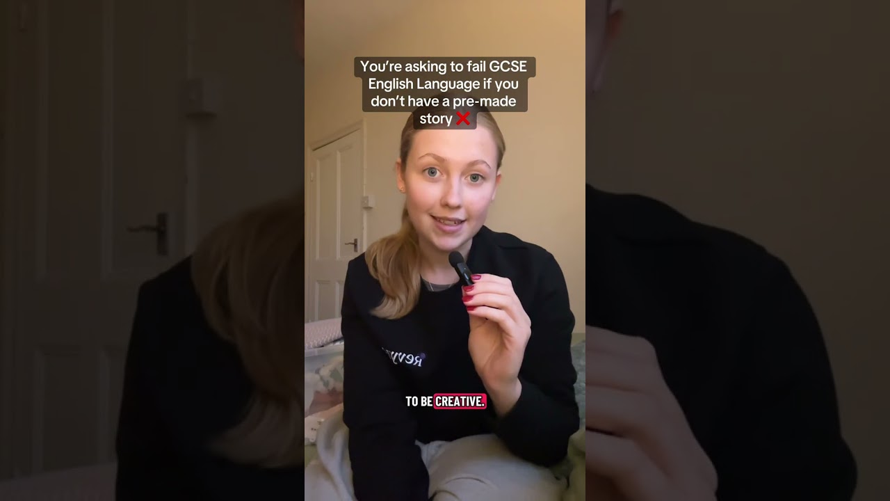 All GCSE English students will want to watch this one through to the end to save their creative