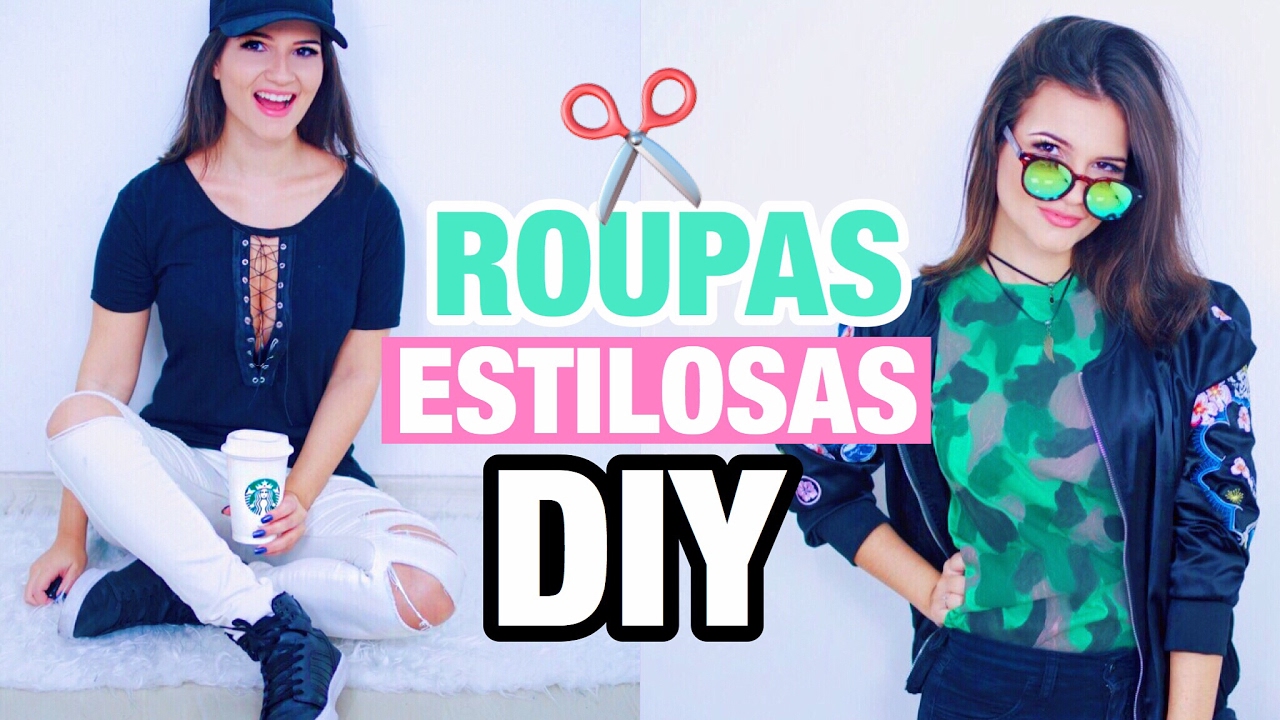 Transforme suas Roupas em Roupas Estilosas em Casa | Customizações Fáceis
