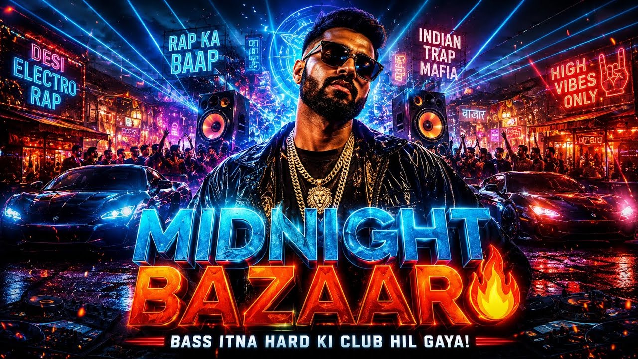 MIDNIGHT BAZAAR 🔥 | Desi Electro Rap Anthem 2026 | Bass Boosted Party Song
