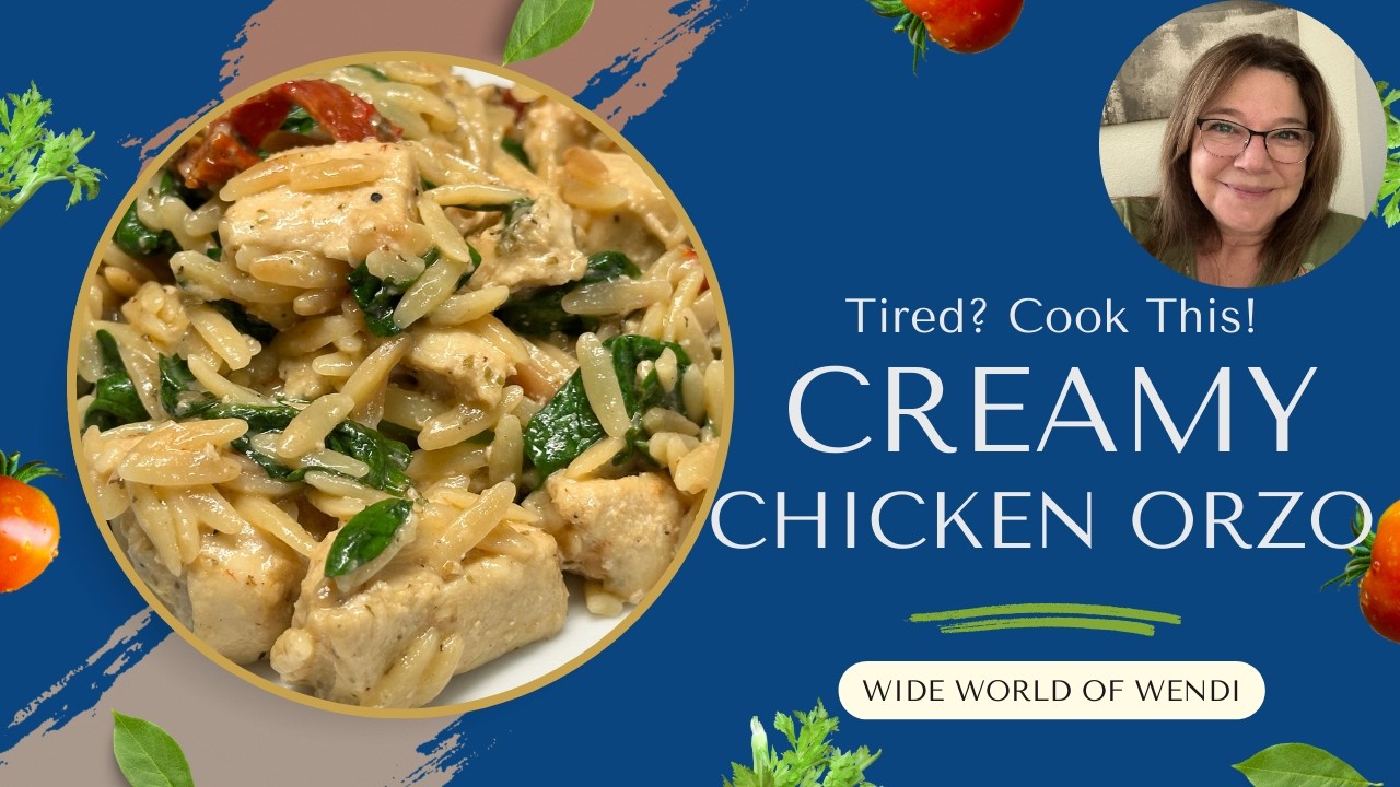 One Pan Marry Me Chicken Orzo. Comfort Dinner When You're Exhausted