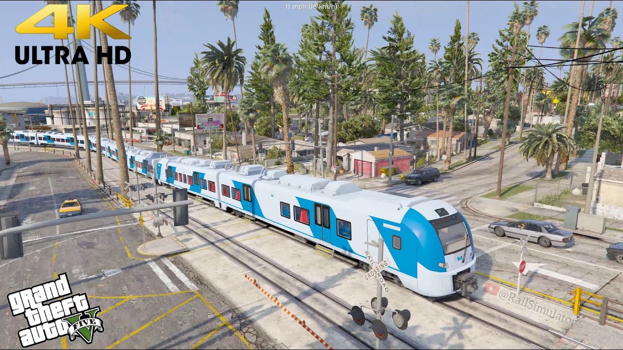 Grand Theft Auto V - Cinematic Journey of Blue Russian Lastochka Train