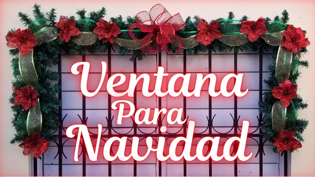 🎄COMO DECORAR VENTANAS PARA NAVIDAD🎄DECORACIONES NAVIDEÑAS 2024 PARA🎄VENTANAS MANUALIDADES NAVIDEÑAS