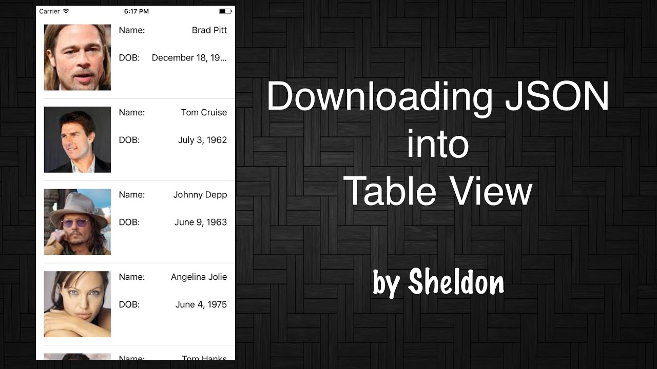 iOS Tutorial Downloading JSON into Table View in Swift 3