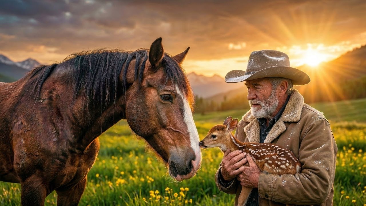 Farmer Put An Orphan Fawn With A Depressed Horse — When He Came Back, The Unthinkable Happened...