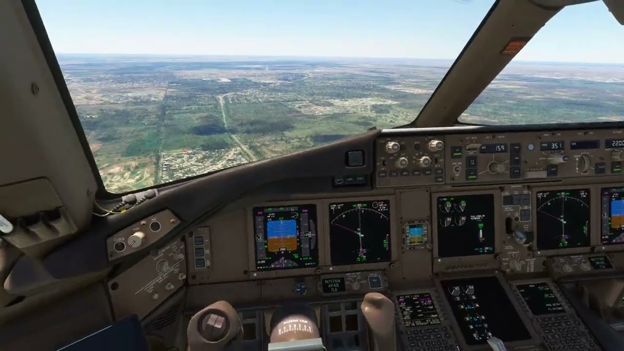MSFS2020 Landing into  Ezeiza Buenos Aires Argentina