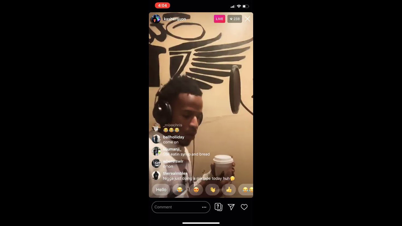 Kasher Quon recording on live🔥🔥