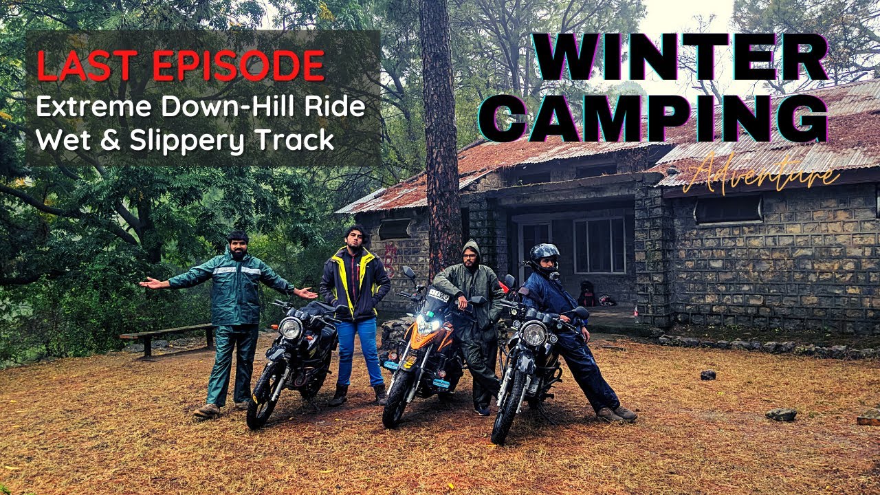 Riding in the Clouds | Extreme Down-Hill Slippery Track | Winters Night Camping 🔥🔥🔥 Last Episode 4/4