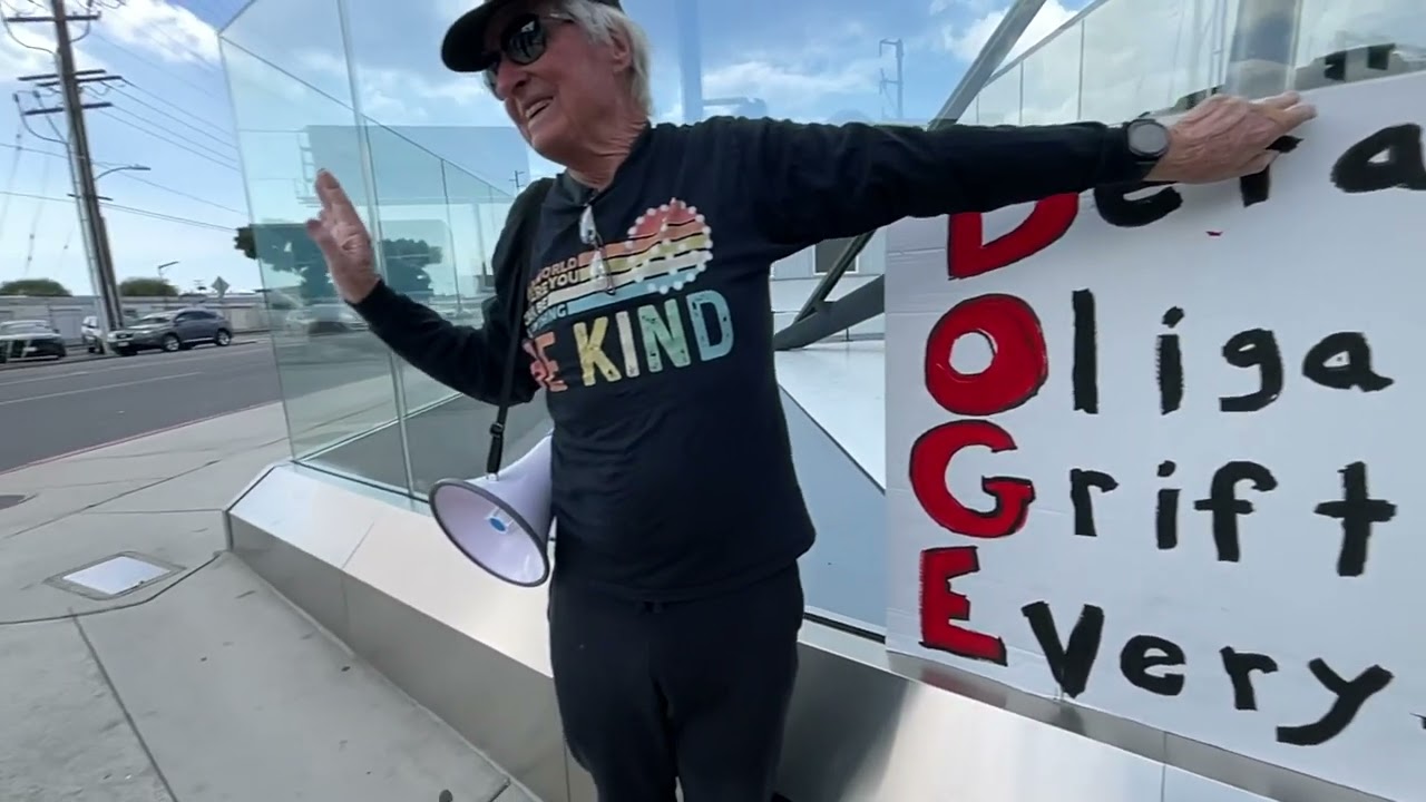 Space X Elon Protest
